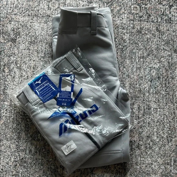 Boy’s Youth Gray Dress Pants with Navy Piping - Picture 1 of 2